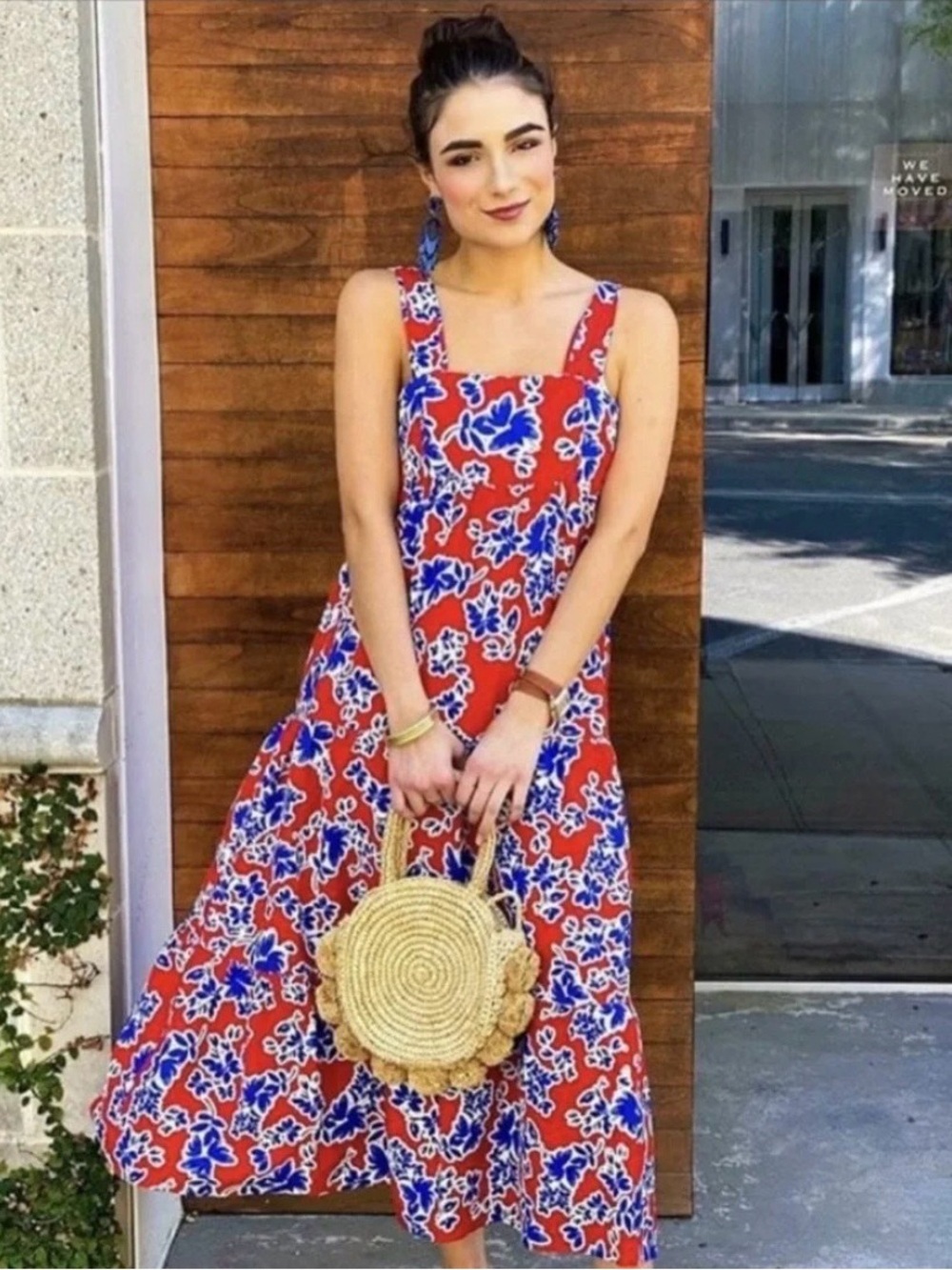 Hunter Bell Linen Blend Poppy Dress